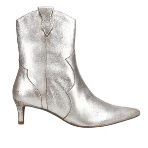 Seychelles Womens Dallas  Casual Boots Ankle Mid Heel 2-3" - Silver