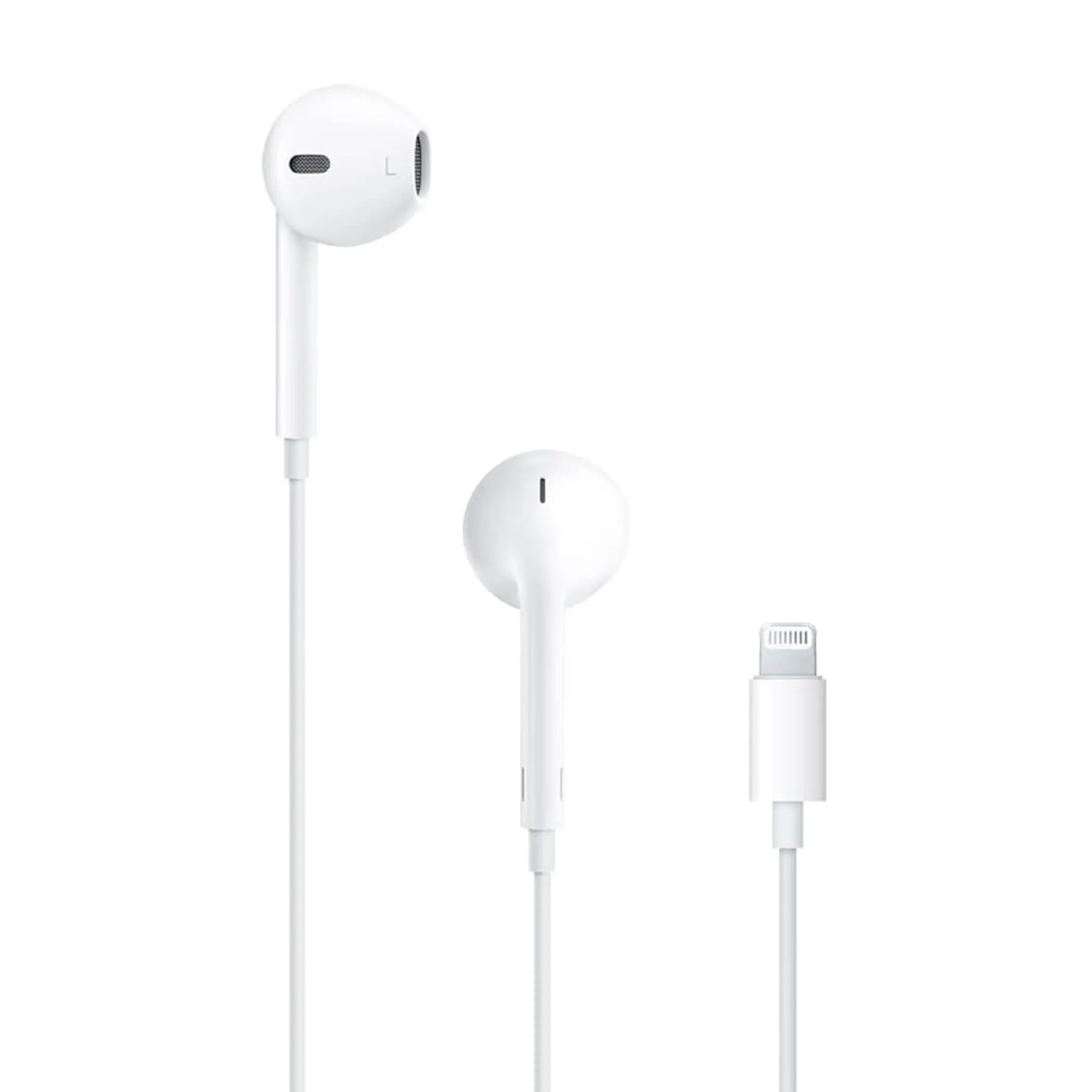 Wired In-Ear Lightning Interface Headphones with Microphone - Sharp Noise-Free Calls, Audio-Electronic Accessory Compatible with iPhone, Supports Video Playback