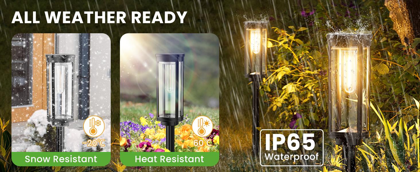 Elegant Solar Pathway Lights Modern Luxury | Auto On/Off & Waterproof | For Garden, Yard & Driveway,solar outdoor lights,Solar Floor Lamps Outdoor Lights,Decorative,Rechargeable,solar lights,lights,light