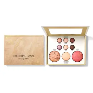 Holiday Baked Starter Kit  Full Face Makeup Palette, eyeshadow affordable bronzer powder highlighter contour