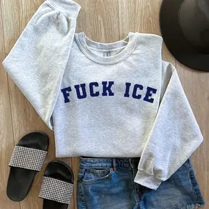 F*ck ICE Sweatshirt | Anti-ICE Political Statement Crewneck | Social Justice | Political Activist Gift | Pro-Immigrant | Anti-Trump Shirt