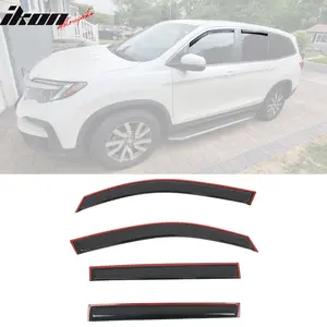 Side Window Visors Deflectors for Honda Pilot 2016-2022 4PCS In-Channel