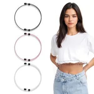3Pcs Women's Shirt Tuck Band, Adjustable Elastic Crop Bands for Sweaters & Shirts to Change The Style of Your Tops