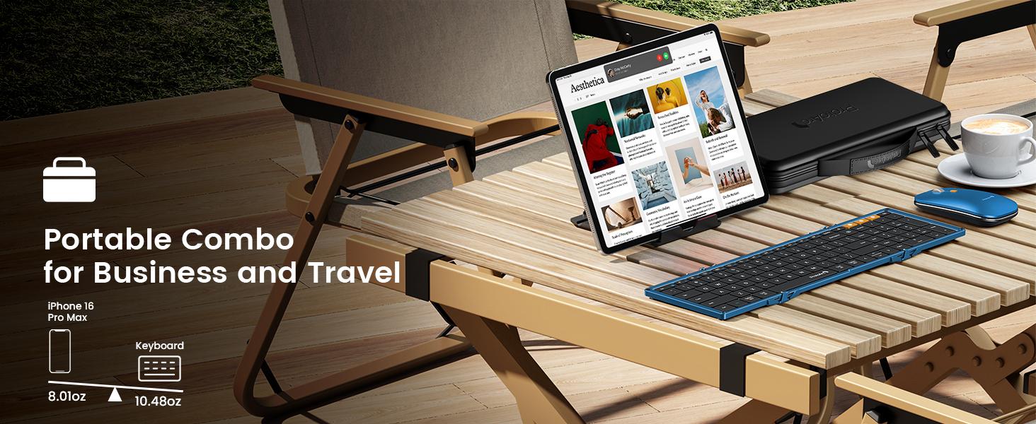 ProtoArc Foldable Keyboard and Mouse, XKM01 True Full-Size Folding Wireless Keyboard Mouse Combo for Business Travel, a Portable Office Suite On-the-Go, Compatible with Laptop iPad Tablet,summerwins ProtoArc Foldable Keyboard and Mouse, XKM01 True Full-Size Folding Wireless Keyboard Mouse Combo for Business Travel, a Portable Office Suite On-the-Go, Compatible with Laptop iPad Tablet,summerwins
