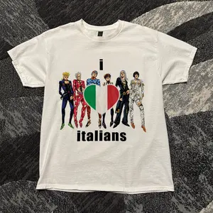 I Heart Italians Giorno and Crew Part 5 JJBA Tee Jjba Meme Shirt