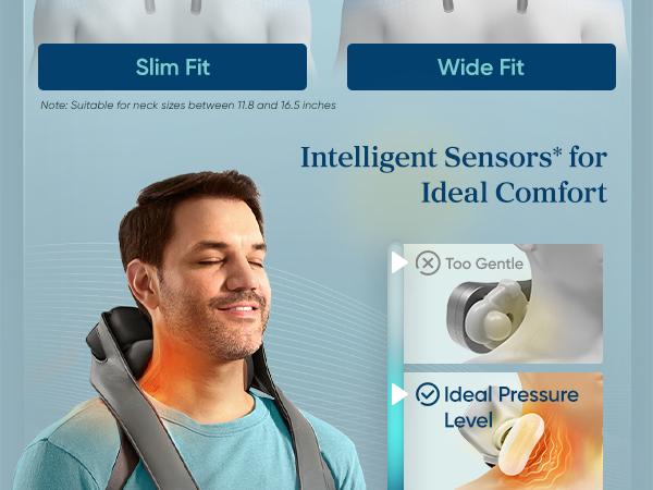 Etekcity Cadeo Cordless Shiatsu Neck and Shoulder Back Massager with Heat, Deep Tissue Kneading, Adjustable Modes, Portable Pain Relief & Relaxation Gift for Mom Dad Valentinesday Gift