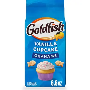 Goldfish Grahams Vanilla Cupcake Crackers – Sweet Baked Snack (6.6 oz)