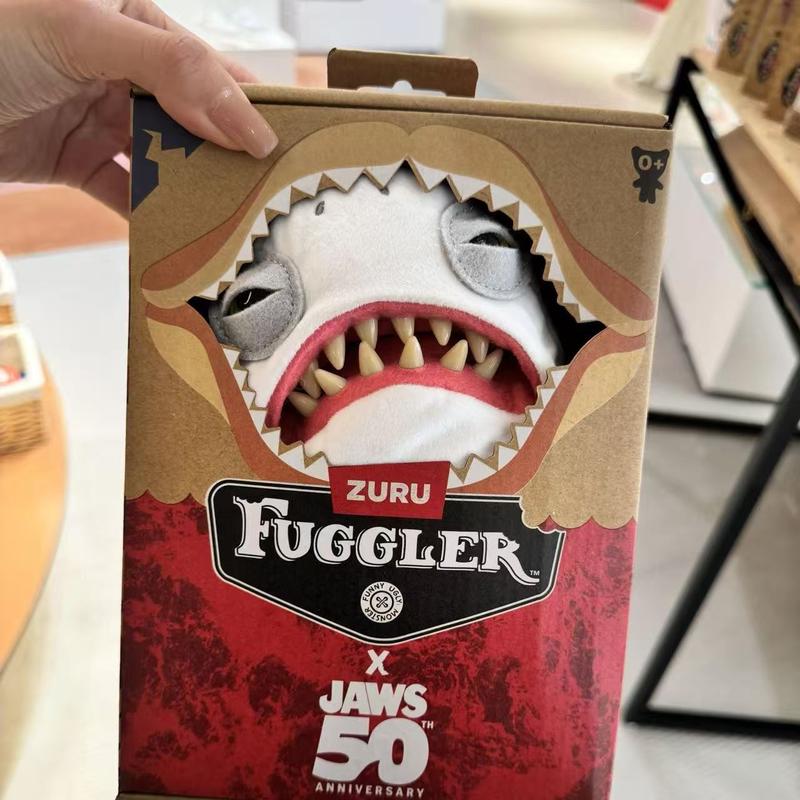【NEW】Fuggler x JAWS 50th Anniversary Edition Funny Ugly Monster Collectible Toy for Shark Fans