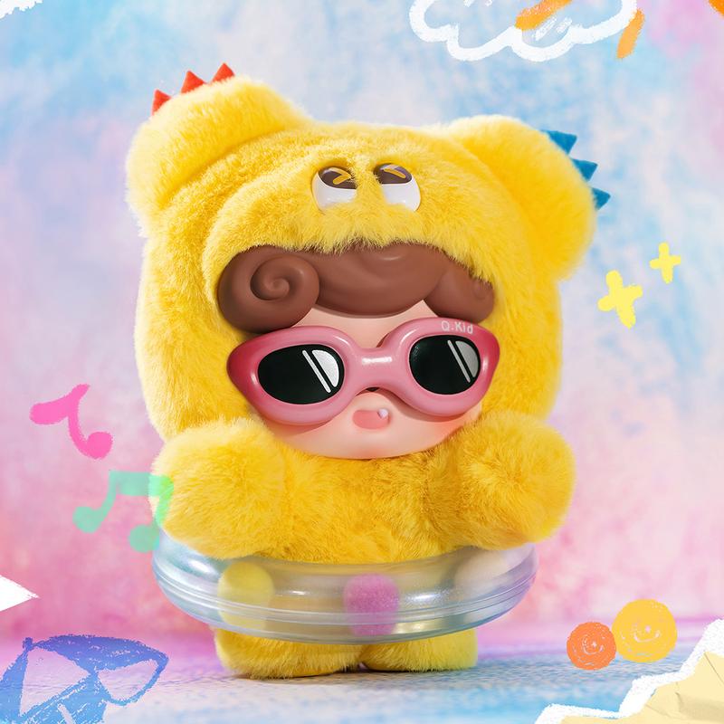 MINISO Qbao Mood Monsters Blind Box with LARGE Hidden Model! 6+1 surprise figures. Collect all the cute expressions like the star-eyed rabbit ear doll. Official collectible toy.