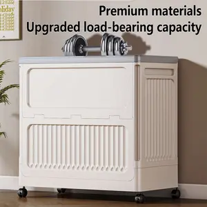 Large-capacity clothing storage box for home, extra-large organizing box, foldable storage bin, seasonal clothes and quilt storage essential
