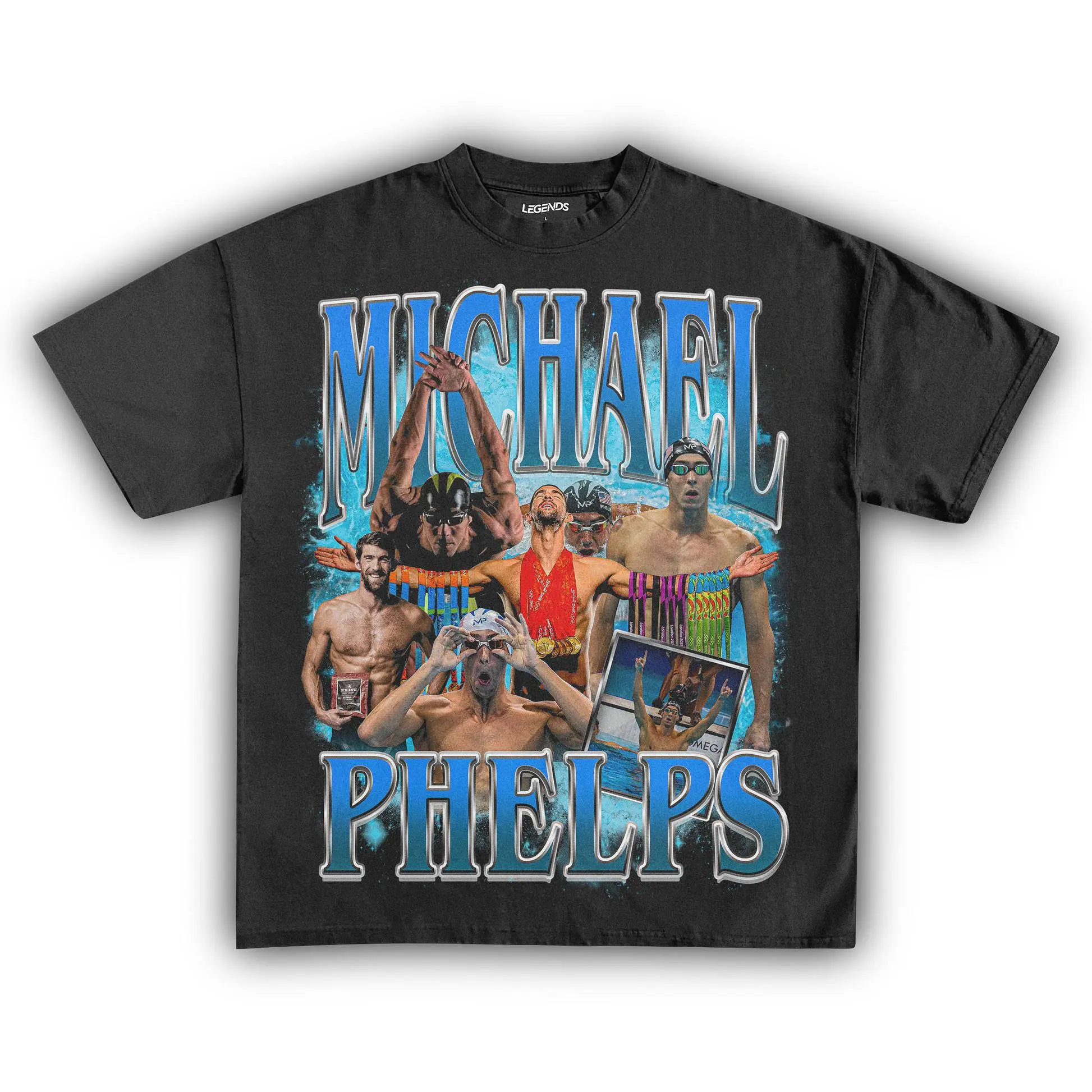 VINTAGE MICHAEL PHELPS T-SHIRT, GIFT FOR FANS