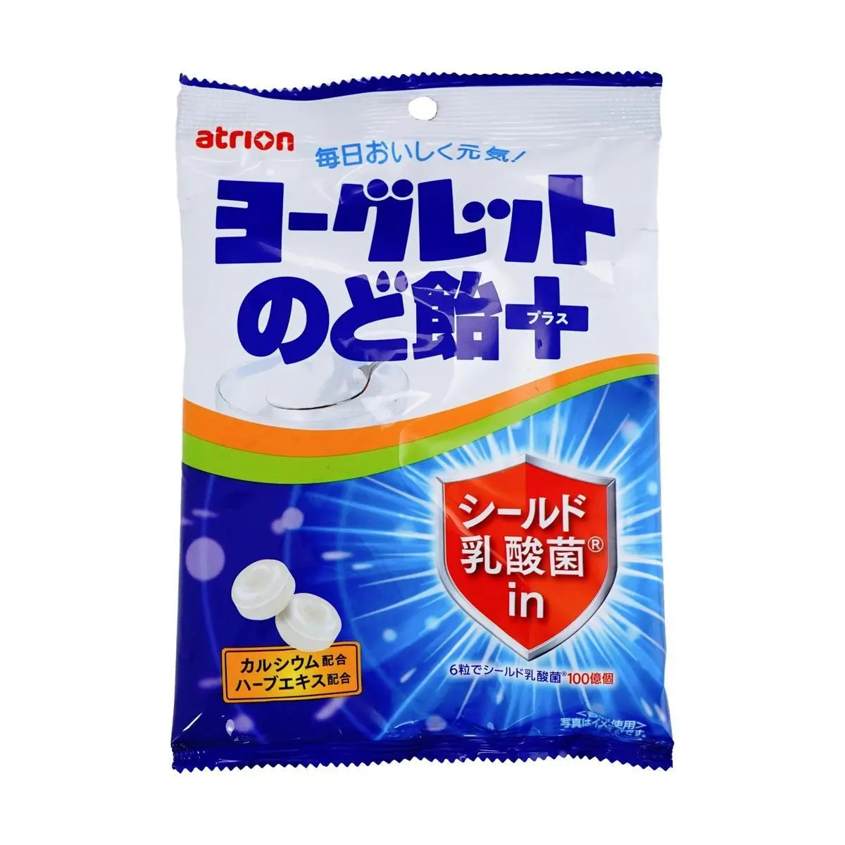 ATRION Japan Lactobacillus Yogurt Throat Drops 79g - Calcium & Herbal Extracts for Soothing Sore Throats
