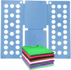 Kids Clothes shirt folding board, Small Size for 1-9 Years Old, clothes folding board Magic Organization Tool, Blue Plastic Folder Clothes Folding Board Towels - Durable Plastic Foldable