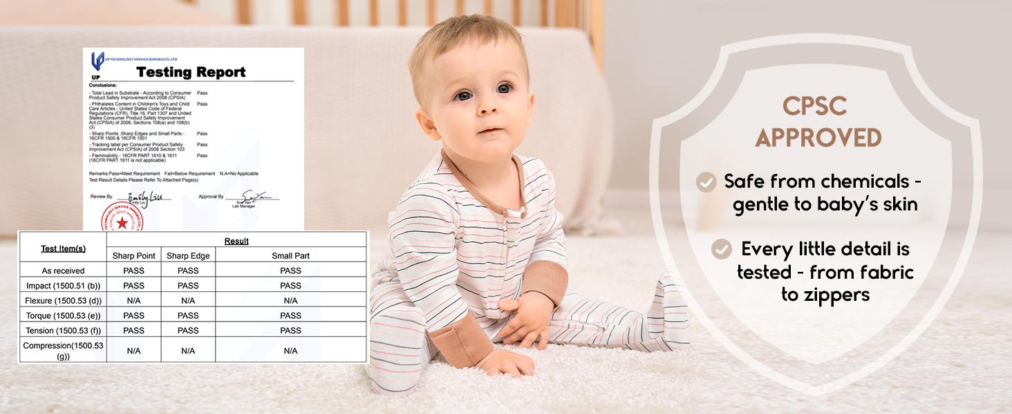 Yoofoss Baby Pajamas 100% Organic Cotton Baby Sleepers for Newborn 0-3 3-6 6-9 Months Boys Girl Clothes 3pcs Footed PJs