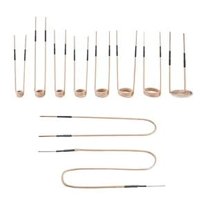 VEVOR 10Pcs Magnetic Induction Heater Coil, Inductor Heat Accessories, Mini Heater Coil Kit with Flexibility and Long Lifespan, for Removing Rusty Bolts and Nuts, 8 Coils + 1 U-Shaped + 1 Free Forming