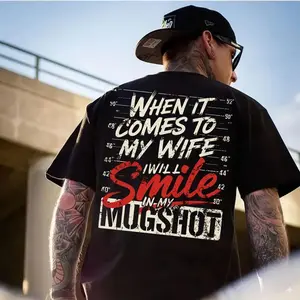 When It Comes To My Wife I Will Smile In My Mugshot Shirt, Husband Life Shirt, Sarcastic Relationship Shirt