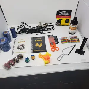 Complete Rooster / Gallo Breeder Starter Kit – Vitamins, Tie Cords, Wax String, Record Book & Gamefowl Tools