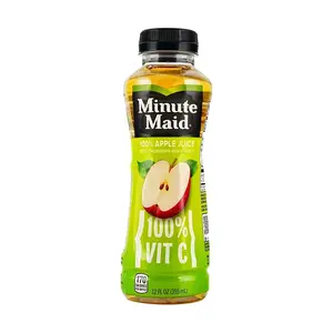 Minute Maid 100% Apple Juice, 12 Fl Oz Cans, Rich in Vitamin C, Refreshing Fruit Drink for Kids and Adults