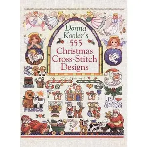USED-Donna Kooler's 555 Christmas Cross-Stitch Designs by Donna Kooler (Hardcover)