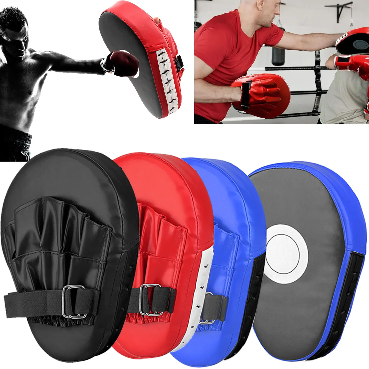 1/2PCS Curved Punching Mitts - Boxing Training Pads for Focus and Precision, Ideal for Kickboxing, Muay Thai & Martial Arts, Perfect Boxing Equipment for Athletes