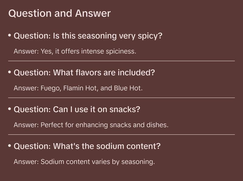 Flamin Hot, Fuego & Blue Hot Seasoning for snaks Flavor Spice Lemon Freeze-Dried Natural Taco furia bundle Spicy Chili authentic mexican Season-All Seasoned takis powder Bomb Complete Medium Chile Lime and purpose seasoning
