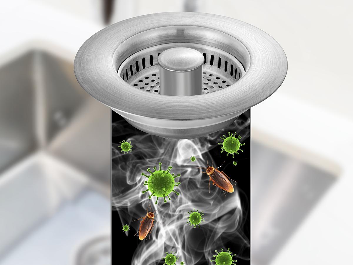 2PACK Upgraded 3 in 1 Kitchen Sink Drain Strainer - Stainless Steel Sink Stopper, Anti-Clogging Sink Food Catcher Basket,for US Standard 3 1/2 inch Drain (1)