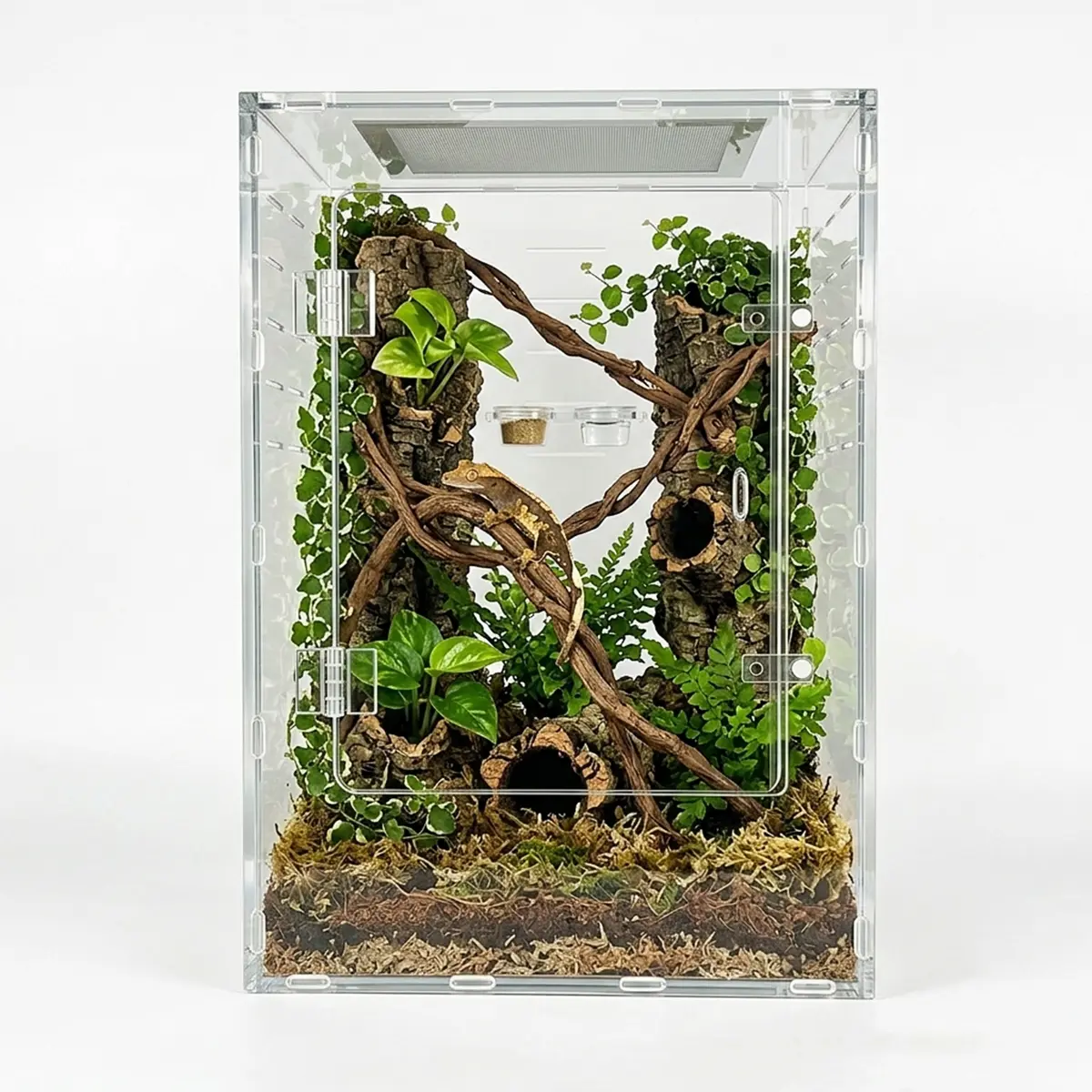 MonsterBox Enclosure's 12"12"18" arylic  tank  enclosure reptile Terrarium Supplies Portable Diy Enclosed Home
