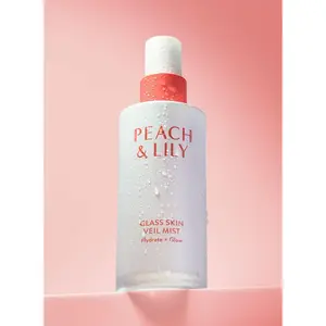 Peach & Lily - Glass Skin Veil Mist - Hydrate & Glow - Facial Mist - Weightless - Cucumber Water, Lotus, Peach, Reishi Mushroom - Self Care - Vegan & Cruelty Free - Korean Beauty