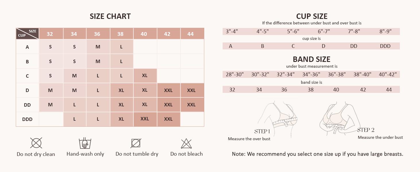 FeelinGirl Women's Wireless Bra Comfort Bralettes  Suitable for up to 44DD  No Underwire Unlined Cami Bra Seamless Tshirt Bras Sports Bra 3 Everyday Daily Wear Breathable Springtok SpringStatements