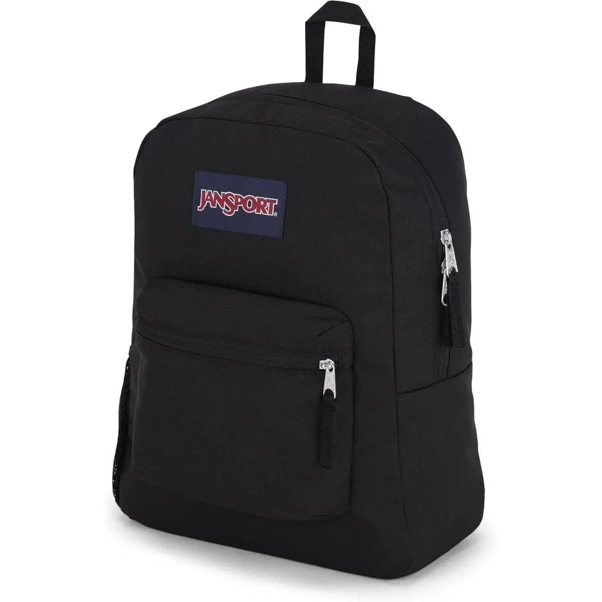 JanSport Cross Town Backpack - Simple Bag for Everyone with 1 Main Compartment, Front Utility Pocket - Premium Class Accessories - Black