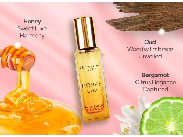 BellaVita Luxury's Booster Perfume Gift Set For Women | 5 Luxury Minis | Long Lasting |  Senorita, Rose, Date, Glam, Honey Oud | Eau De Parfum