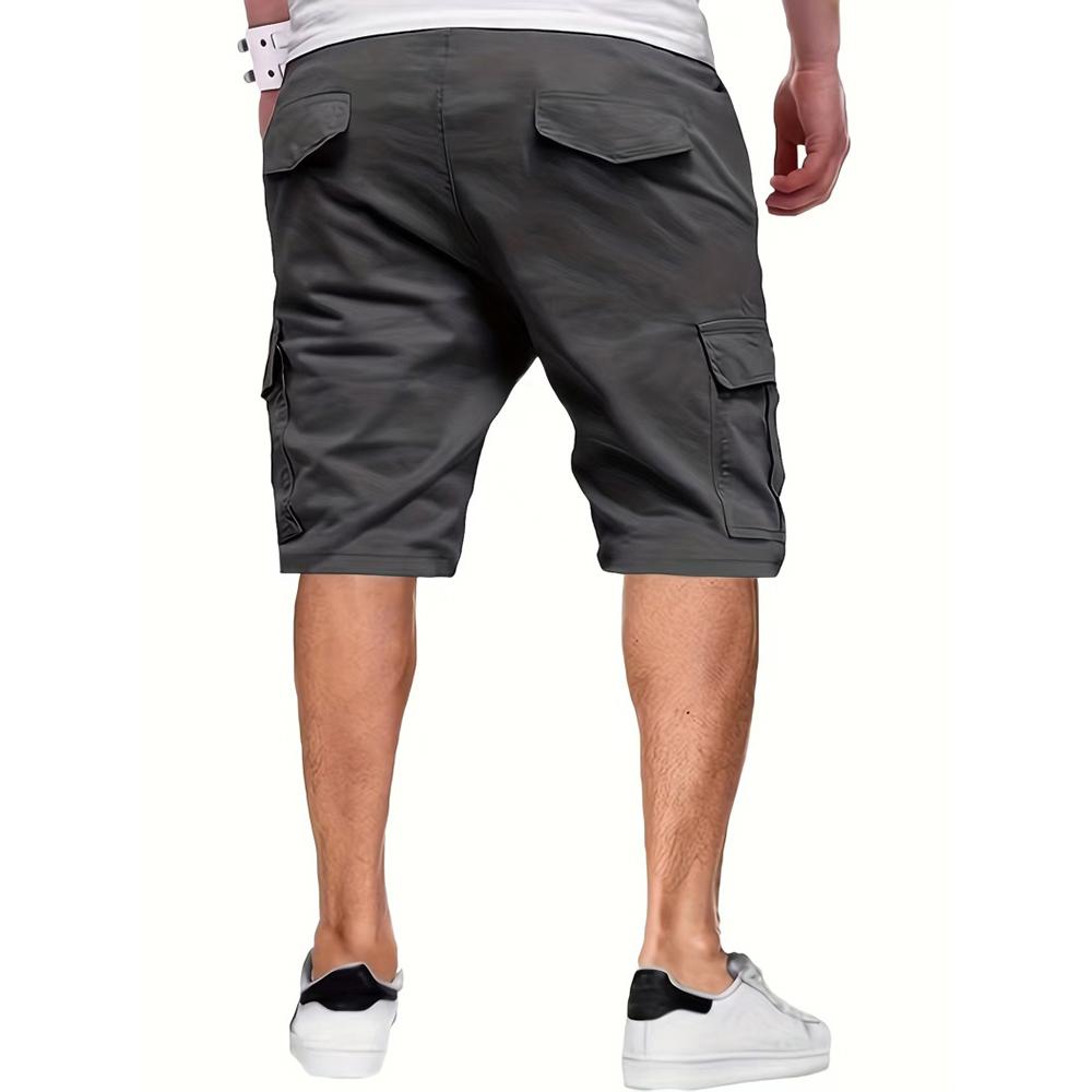 5-Pack men's tooling shorts, summer trendy casual shorts, multi-pocket design, fabric wear-resistant, ball-free, durable, tear-resistant, comfortable and breathable, fashionable and versatile Athletic Activewear
