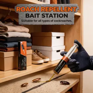 WAR WIND Roach Repellent, Domestic Dormitory Kitchen Powerful Cleaning Cockroach Exterminator Cockroach Gel Bait Pest Control Kit Rodent Repellent Pouches for Indoor & Outdoor Multi-Surface Microfiber Floor Mop roach killer indoor infestation
