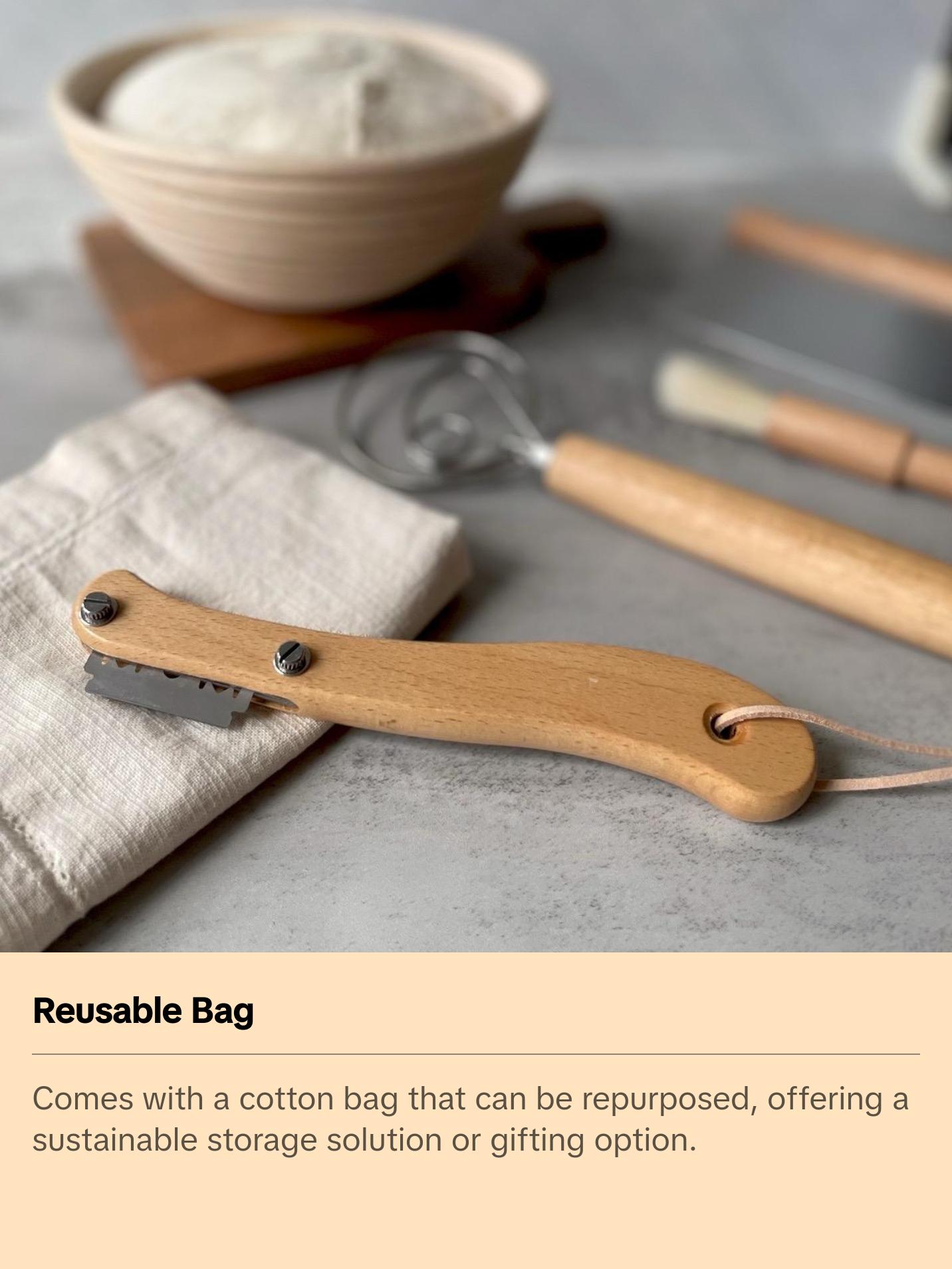 Bread Lame, Scoring Knife with 5 Blades + Pouch, Sourdough Scorer, Baker Gift