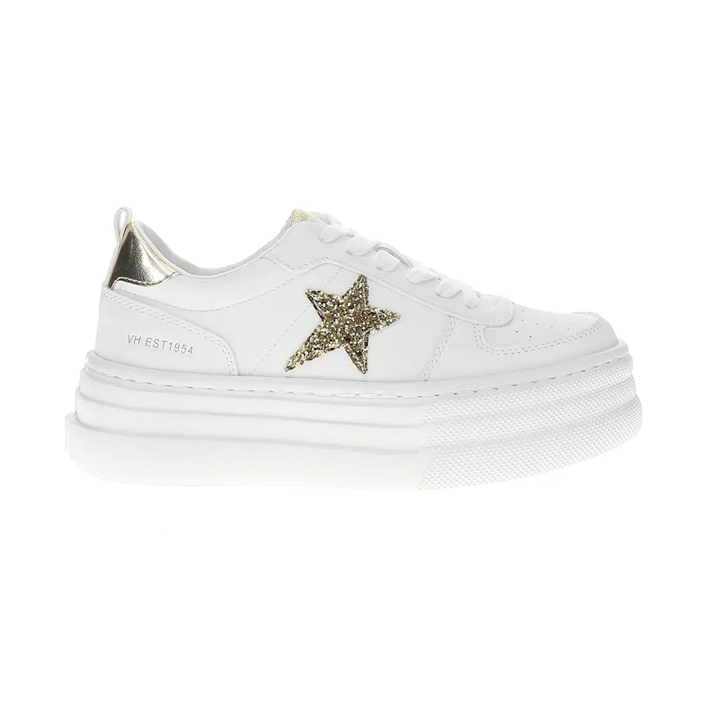 Vintage Havana Womens Hunter Platform Lace Up Sneakers Shoes Casual - Gold