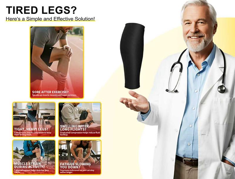 【YOOHOL】[Valentine’s Day Gift] Calf Compression Sleeves 3-Pack (20–30 mmHg) – Graduated Support for Women & Men | Helps Reduce Leg Fatigue for Long Standing, Travel & Daily Wear