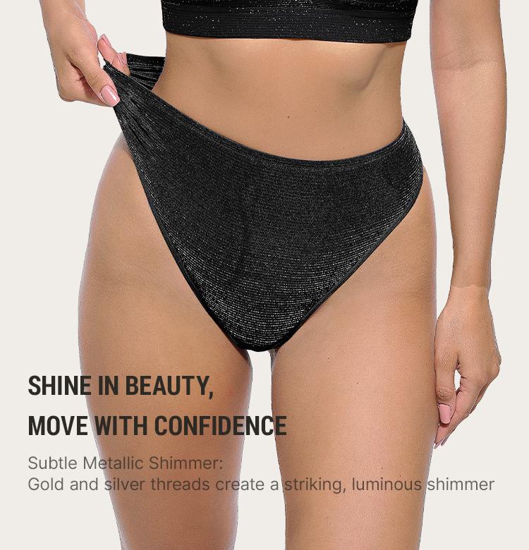 FeelinGirl Seamless Tummy Control Triangle Shapewear for Women - Low Waist Comfort Compression Underwear Four-Way Stretch