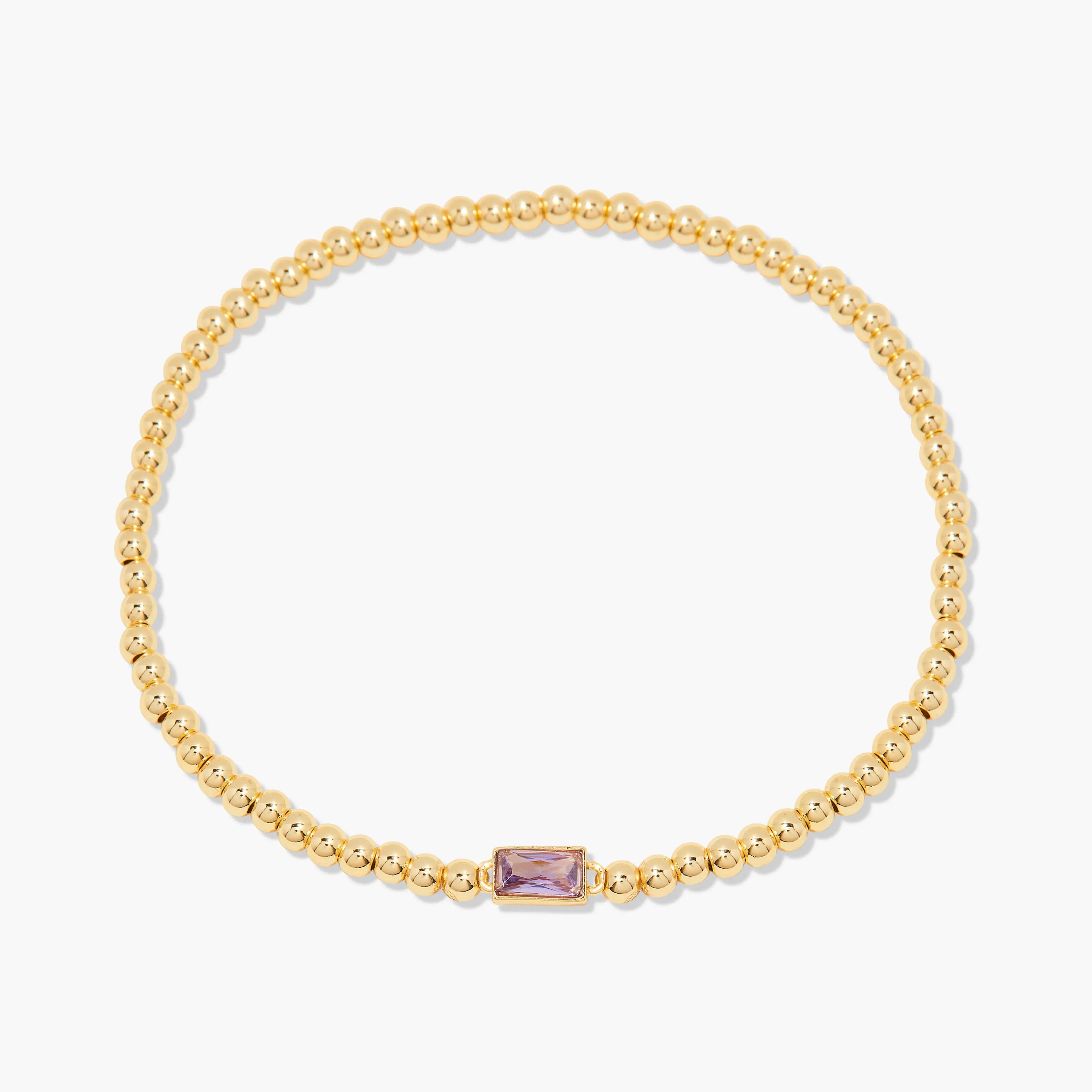 Kylie Birthstone Bracelet in Gold by Brook and York