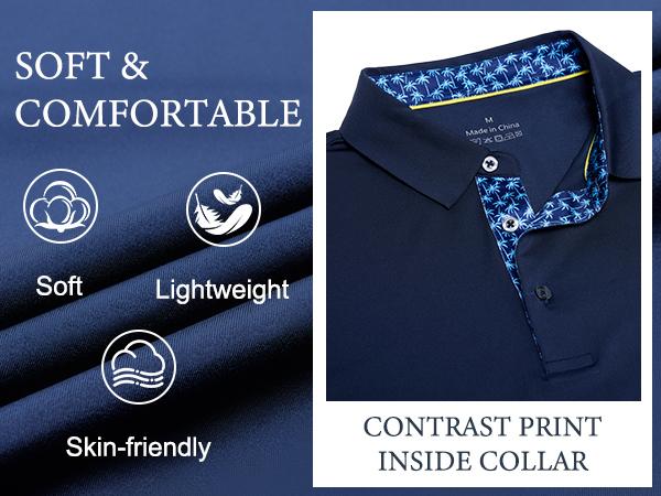 3-Pack Men’s Polo Shirts – Soft Breathable Short Sleeve Polos, Comfortable Casual Fit, Classic Collared Shirts for Work, Golf & Everyday Wear