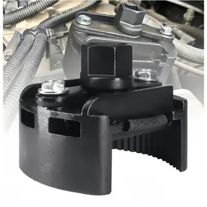 60-80mm Adjustable Oil Filter Wrench - 1/2" Drive Cap Style Tool for Small & Medium Spin-On Filters - Universal Oil Filter Removal Tool with Non-Slip Grip
