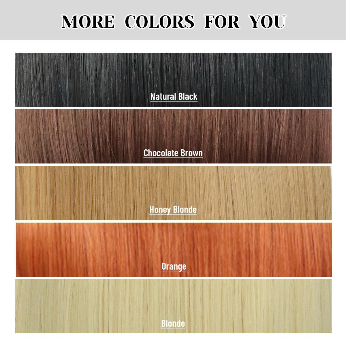 U&A Hair 9x7 Glueless Synthetic Wear and Go Bone Straight Wigs Double Drawn Bob Wig High Density, Vivid Self Growing Clean Hairline with Tiny Knots