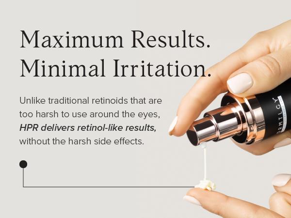 DRMTLGY HPR Eye Cream 0.5 fl oz with Hydroxypinacolone Retinoate Peptides Caffeine Wrinkle Patches