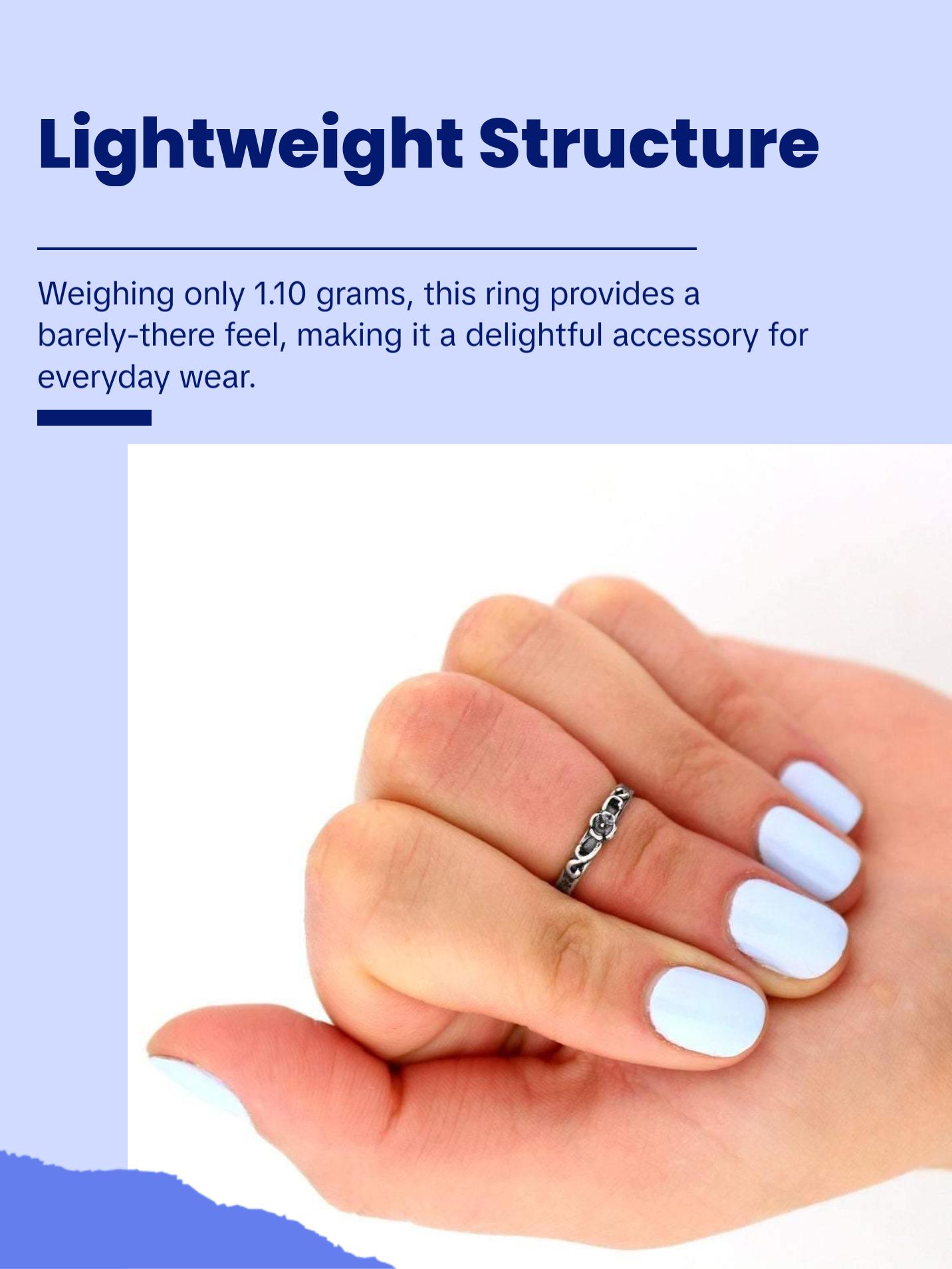 Flower Design Knuckle Ring