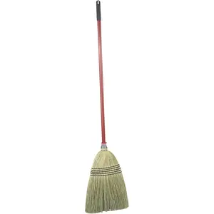Libman 502 Big Corn Broom with 100% Broomcorn Fiber 12" Sweep Surface