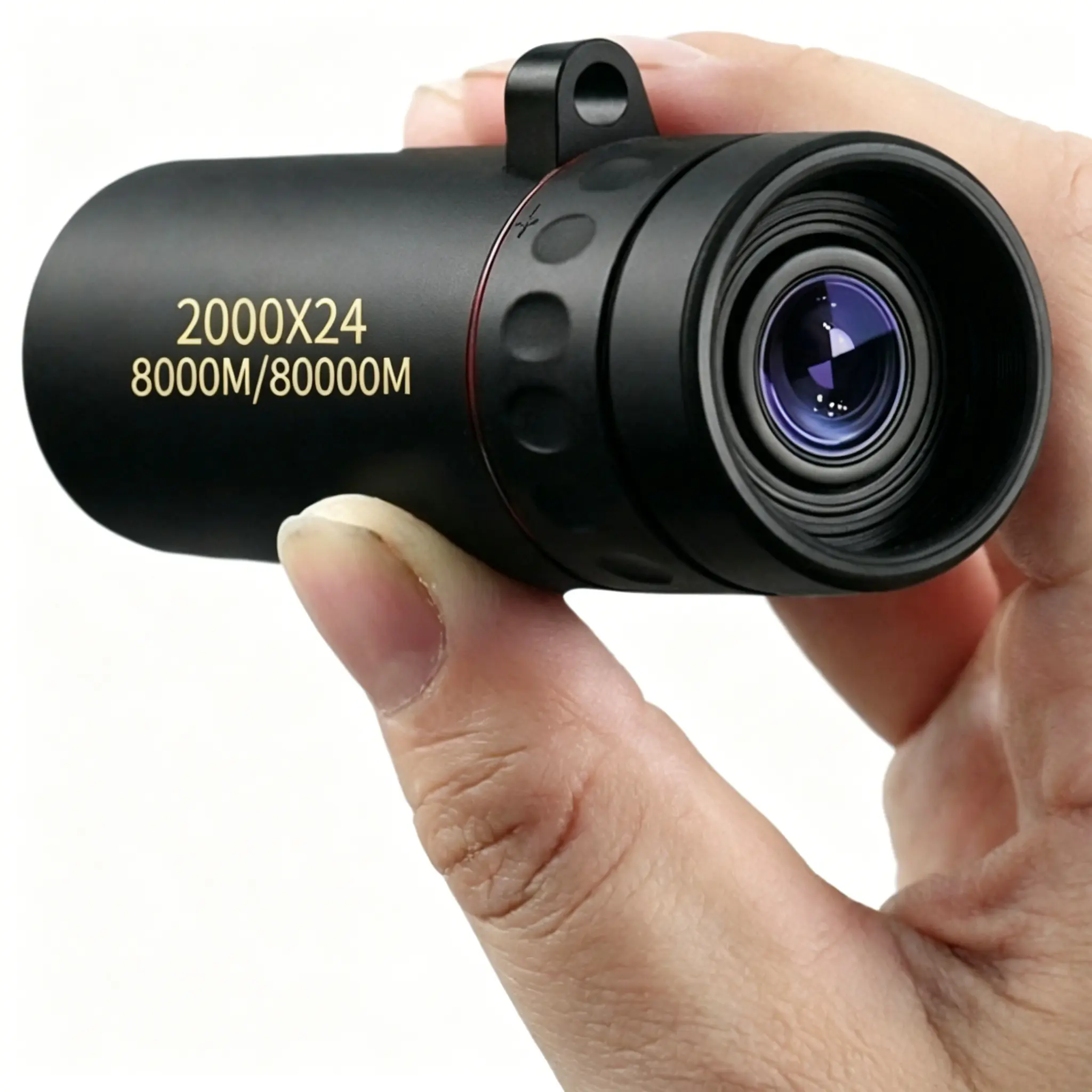 8X Powerful Outdoor Monocular Telescope, Compact Portable Travel Telescope, Sturdy Durable Pocket Hiking Accessory for Adults, Ideal for Bird Watching, Outdoor Monocular Telescopes
