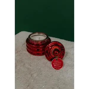 Paddywax Red Mercury Mini Jar Candle in Winter Berry