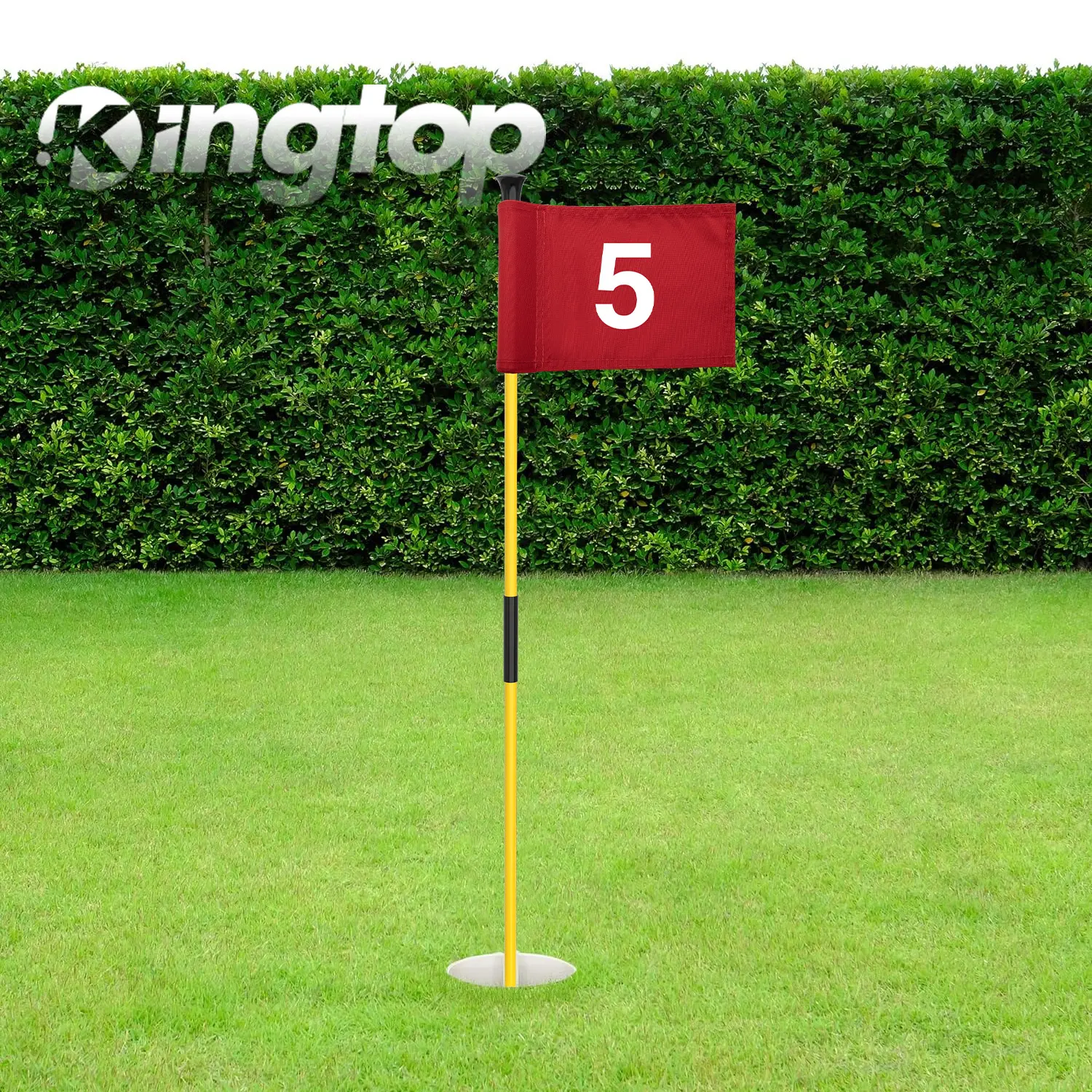 Yellow Pole w/ Red Flag #5 -1pk