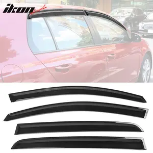 Window Visors for Volkswagen Golf 2010-2014 OEM Style Smoke Tinted Acrylic