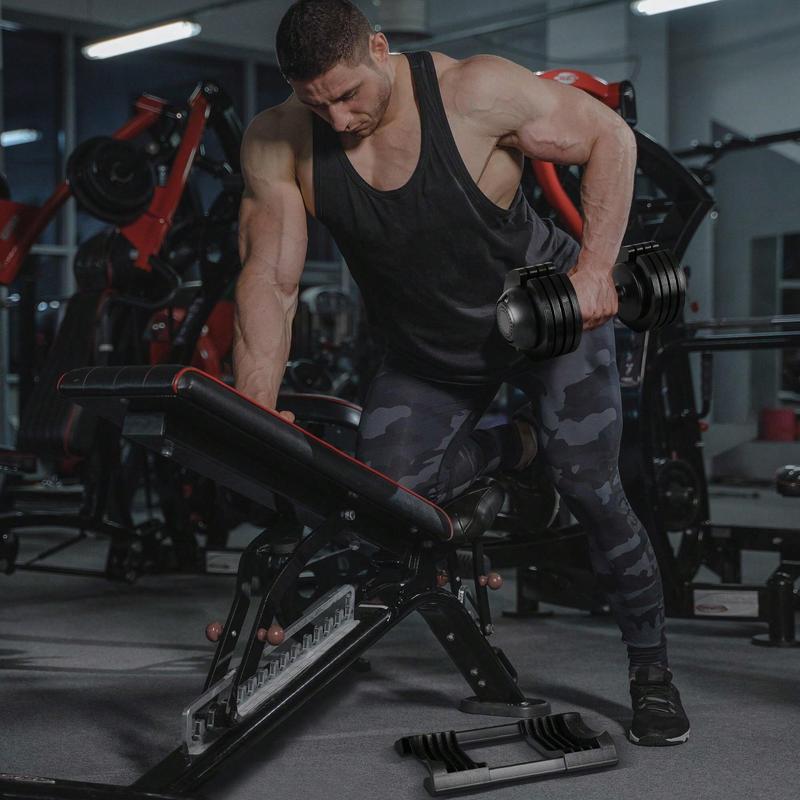 Hot selling styles  Adjustable Set 22LB Free Dumbbell Weight Adjustment And Anti Slip Handle Suitable For Full Body Family Gym Exercise Outdoor agility training