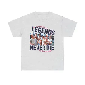 1990s Sandlot Legends Never Die Squad Crew Shirt : Adult - Youth - Toddler Printed Shirt